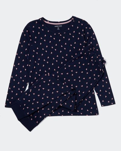 Heart Knit Knit Cuff Pyjamas